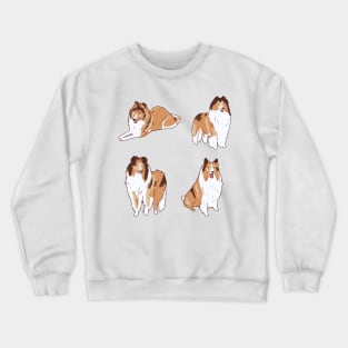 Collie dog pack Crewneck Sweatshirt